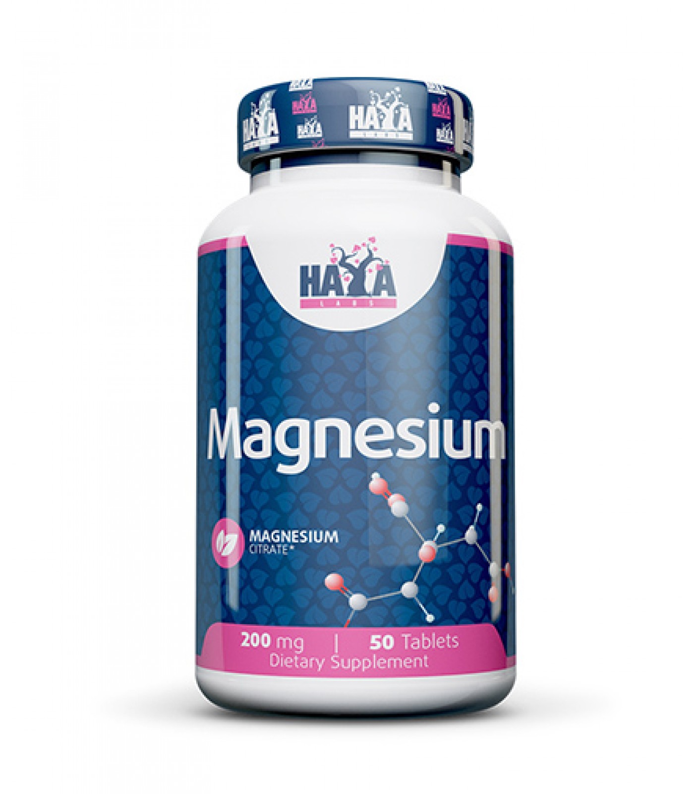 HAYA LABS Magnesium Citrate 200mg / 50 tabs.